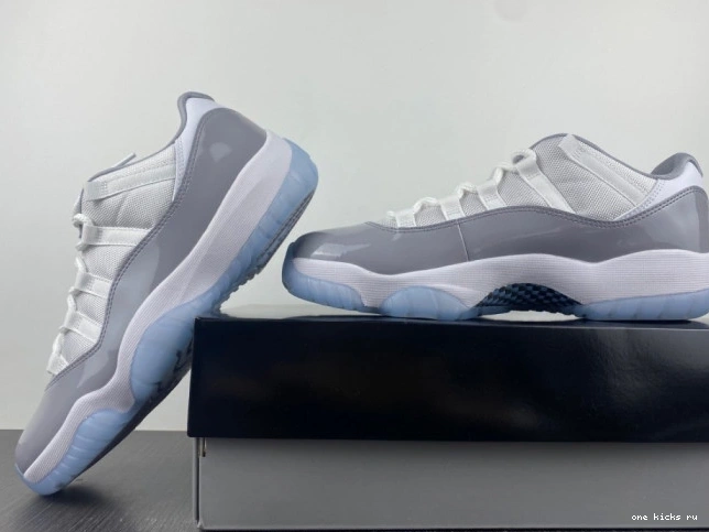 Rep Grey Low Jordan AV2187-140 11 Air Cement 0807